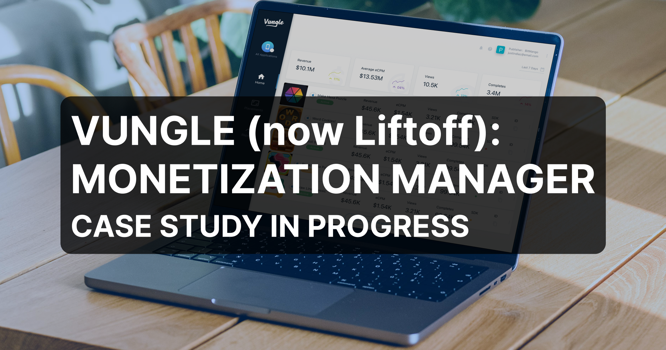 Vungle (now Liftoff) — Monetization Manager (Case Study in Progress)
