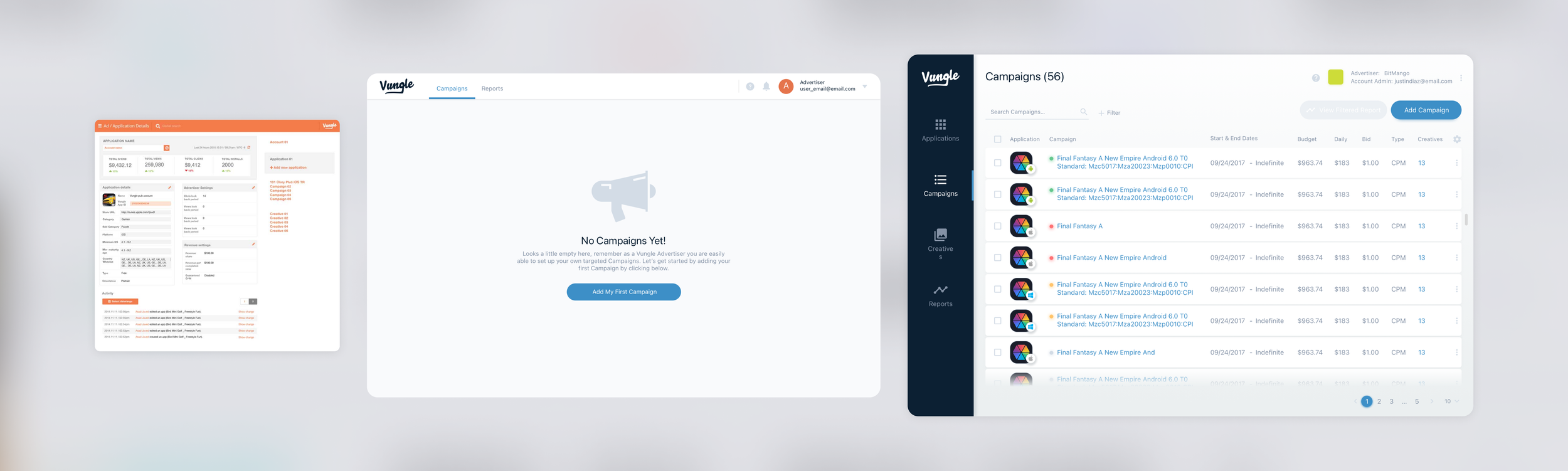 Vungle (now Liftoff) — Ads Manager – Platform